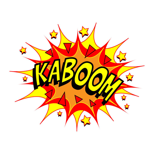 Kreslené vektorové Kaboom - Vektor, obrázek