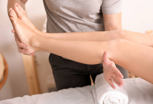 woman having legs massage  - Foto, immagini