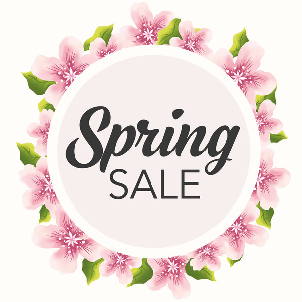 Spring sale banner - Vector, Image