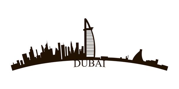 Eristetty Dubai Skyline
 - Vektori, kuva