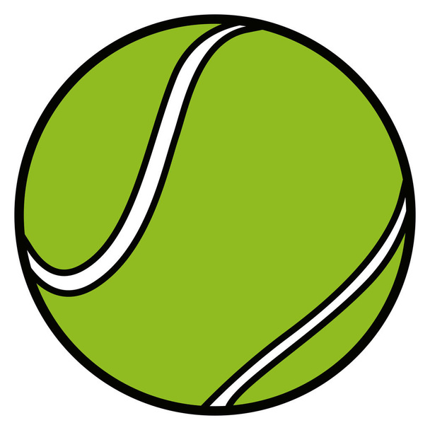 Pelota de tenis aislada
 - Vector, Imagen