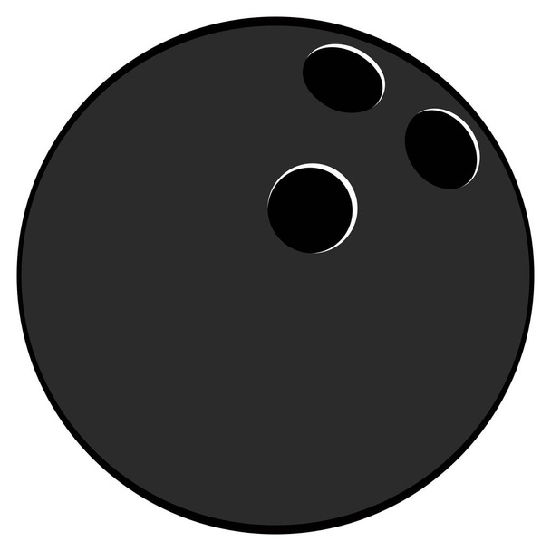 Isolated bowling ball - Vektori, kuva