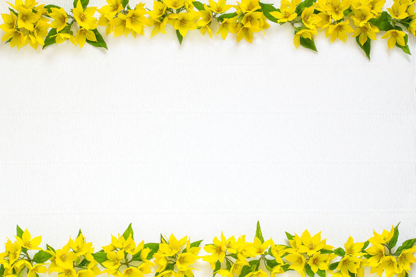 Arreglo floral festivo sobre fondo blanco
  - Foto, Imagen