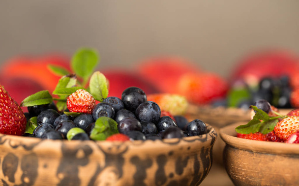 Fresh and healthy forest berries - Fotó, kép