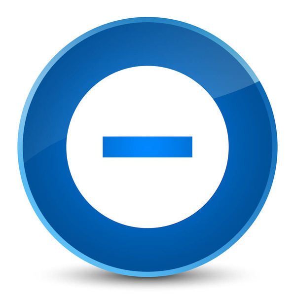 Ikona elegancki niebieski okrągły przycisk Anuluj - Zdjęcie, obraz