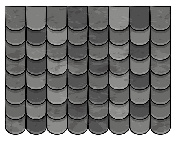 çatı kiremitleri doku güzel afiş duvar kağıdı tasarım illustratio - Vektör, Görsel