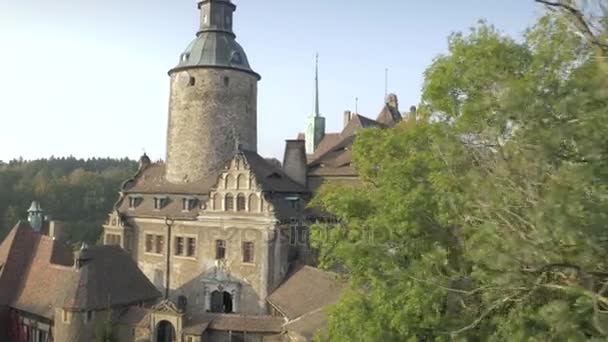 Zdjęcia lotnicze z antykami zamek - Materiał filmowy, wideo