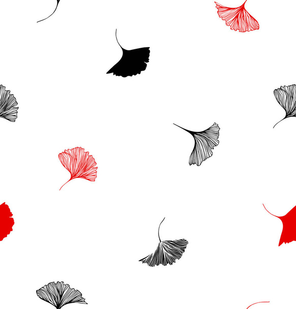 pattern with Ginkgo leaves - Vektor, Bild