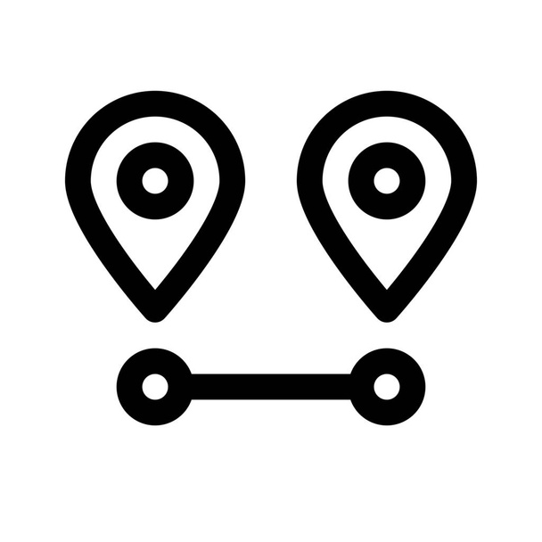 icône distance de localisation
 - Vecteur, image