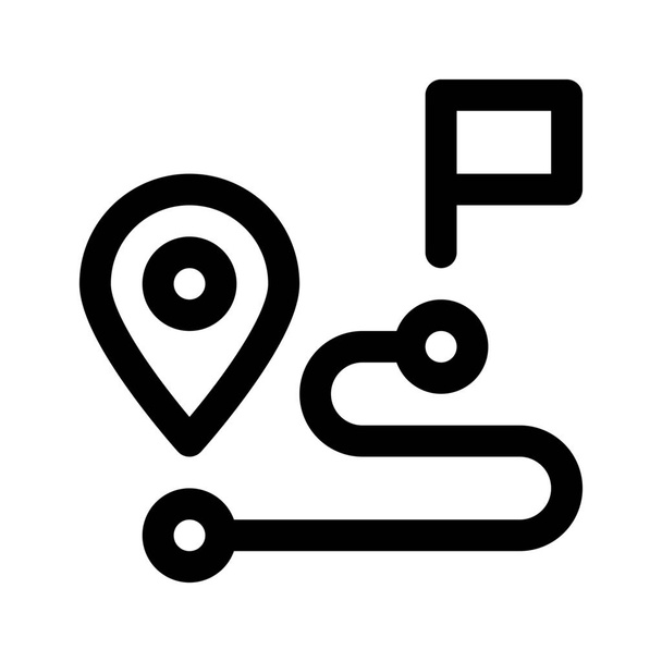 Navigation path ikon - Vektor, kép