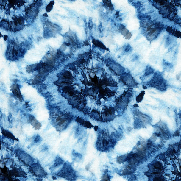 tie-dye patroon van indigo kleur - Foto, afbeelding