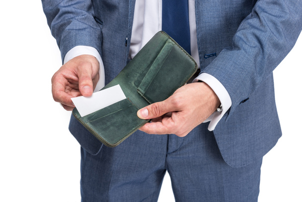 zakenman met credit card - Foto, afbeelding
