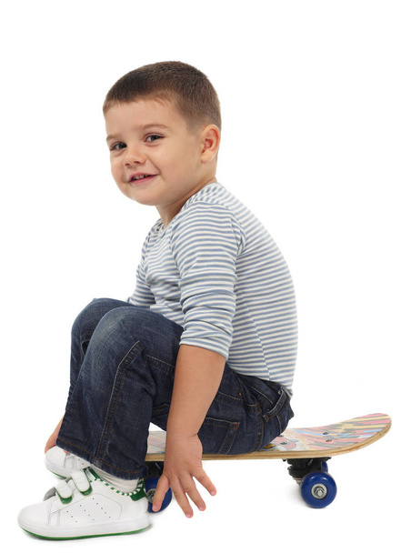 дитина з скейтборд
 - Фото, зображення