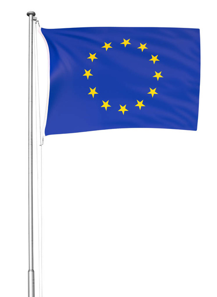 EU zászló fehér - Fotó, kép