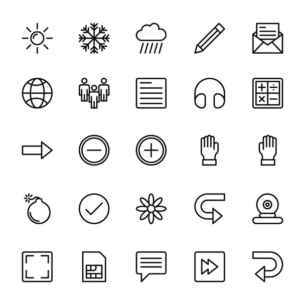 Web and Mobile UI Line Vector Icons 3 - Vector, Image