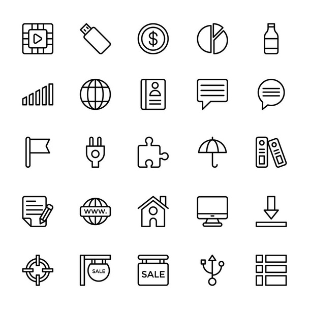Web and Mobile UI Line Vector Icons 12 - Vector, Image