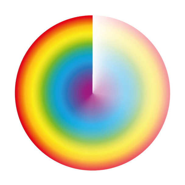 Веселку кольорових буферизації коло - Вектор, зображення