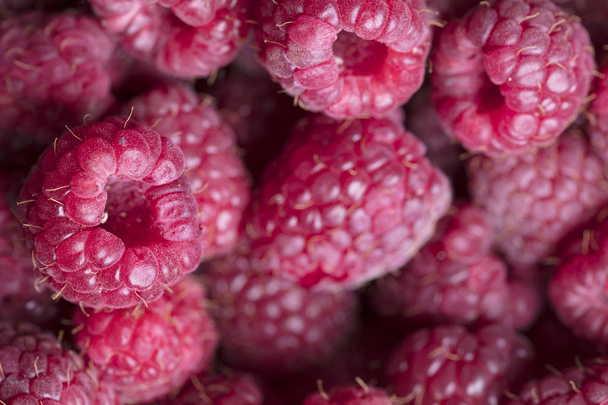 Raspberry fruit close up background - Foto, imagen