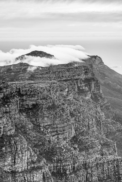 Dvanáct apoštolů Kapské město černá a bílá - Fotografie, Obrázek