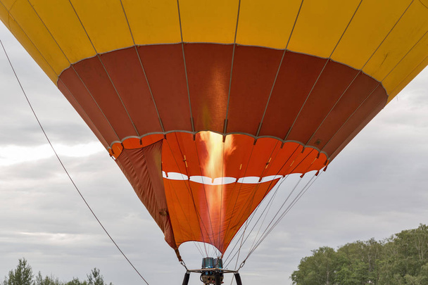 Hot air balloon prepairing to flight - Photo, Image