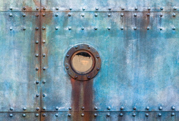 Ship Cabin Porthole Steel Riveted Plates - Photo, Image