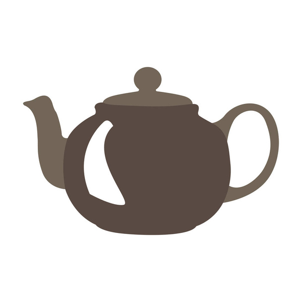 Isolated colored teapot - Вектор,изображение