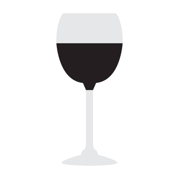 Isolated wine glass - Vector, Image