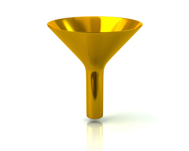 Shiny golden funnel - Valokuva, kuva