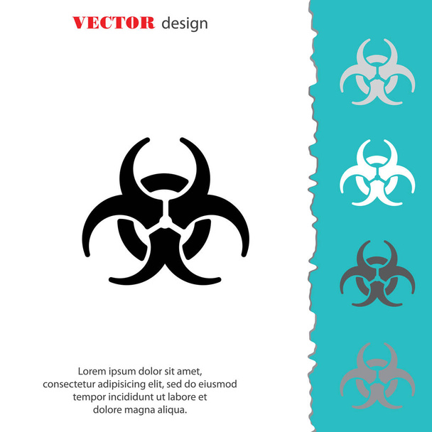 Radiation hazard icon - Vector, Image