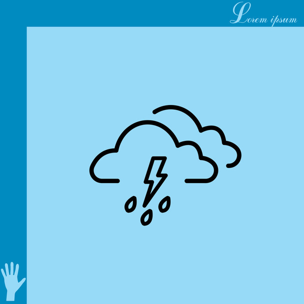 weather sign icon - Vector, Image