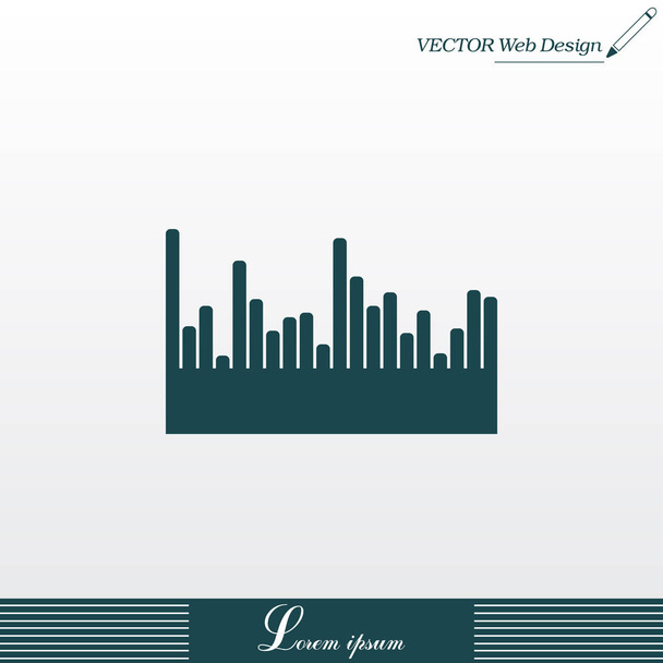 Audio equalizer technology - Vector, Image