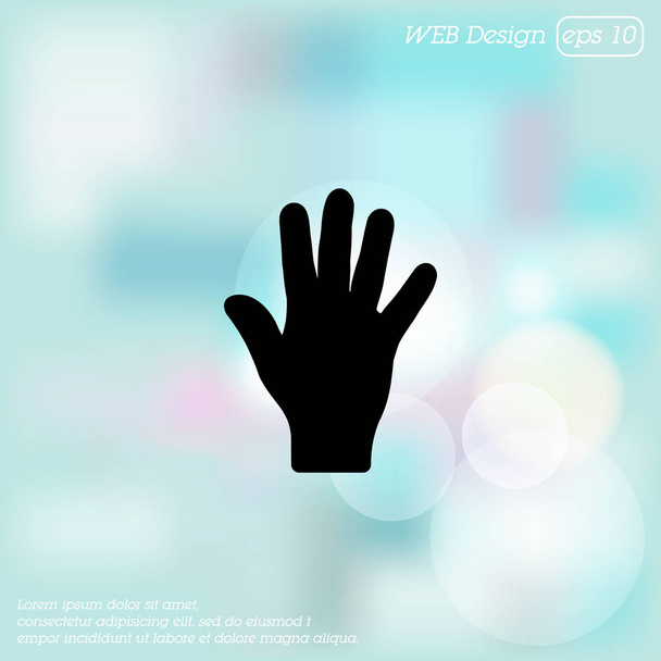 icono web de mano
 - Vector, imagen