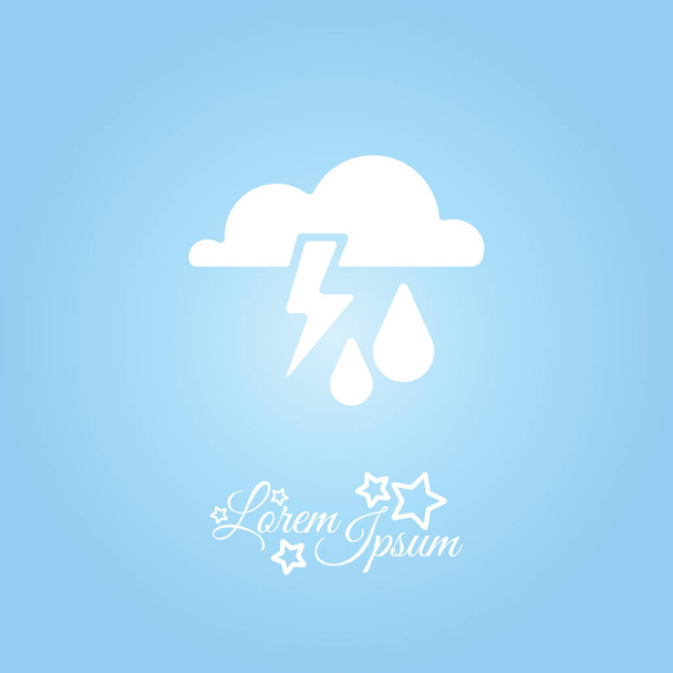 icône pluie orage
 - Vecteur, image