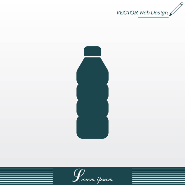 icono de botella de plástico - Vector, imagen