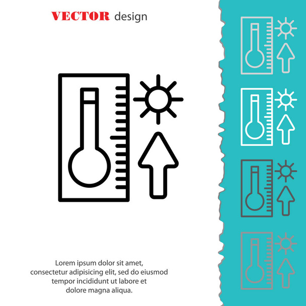 Иконка термометра
 - Вектор,изображение