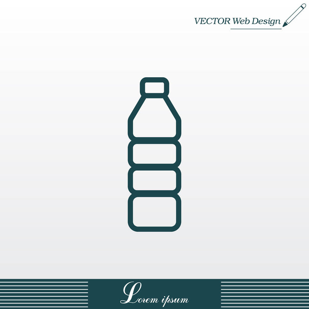 plastová ikona lahvičky  - Vektor, obrázek