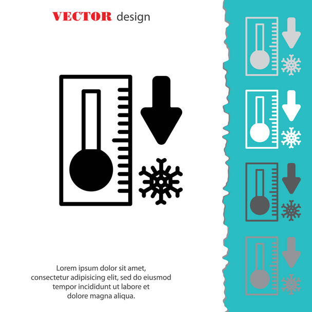 Icône web du thermomètre
 - Vecteur, image