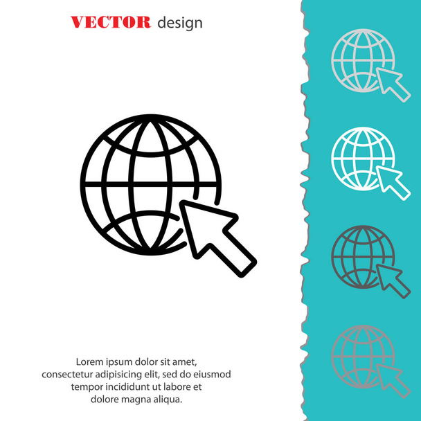 Web line icon - Vector, Image