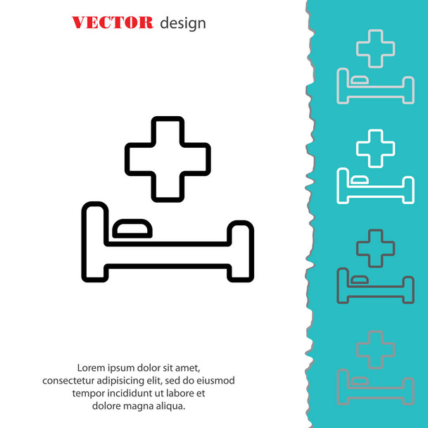 Hospital web icon - Vector, Image