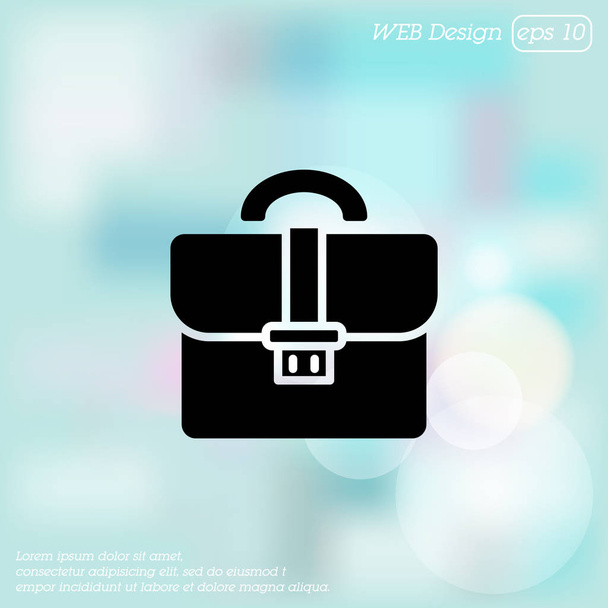 maletín línea web icono
 - Vector, Imagen