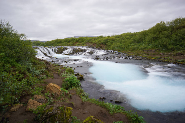 krásný Bruarfoss vodopád, Island - Fotografie, Obrázek