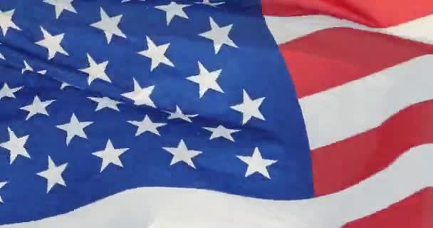 4k American flag is fluttering in wind. - Footage, Video