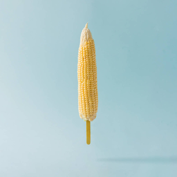 Cob of corn with ice cream stick - Photo, Image