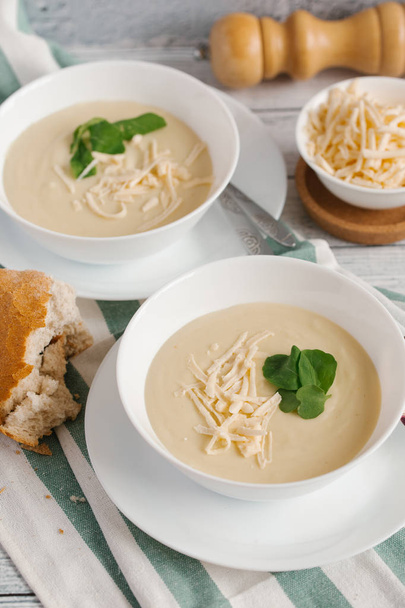 smetanový sýr polévka - Fotografie, Obrázek