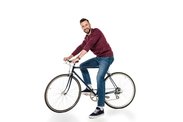 man riding bicycle - Foto, afbeelding