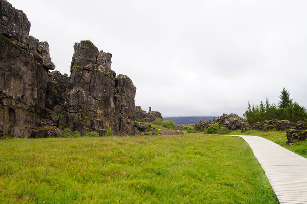 Park Narodowy Thingvellir, Islandia. - Zdjęcie, obraz