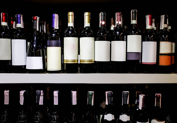 Bttles of wine at store - Photo, Image
