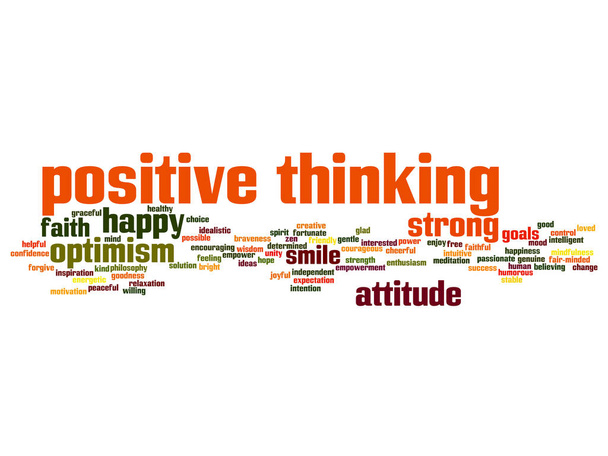 Облако позитивного мышления
 - Вектор,изображение