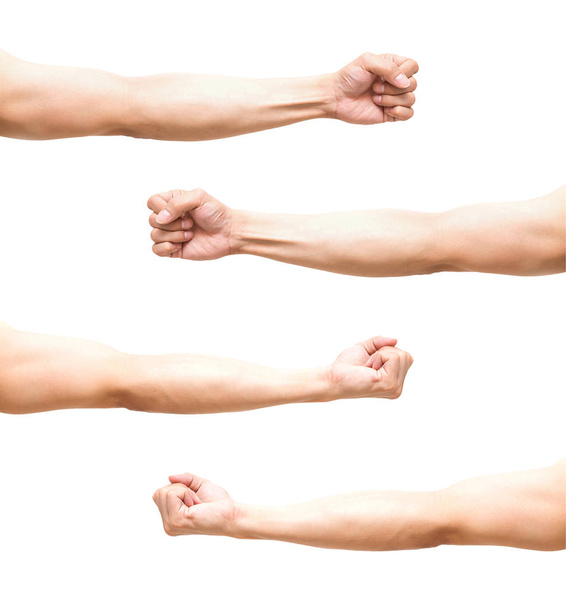 Emberi kéz összeszorított ököllel - Fotó, kép