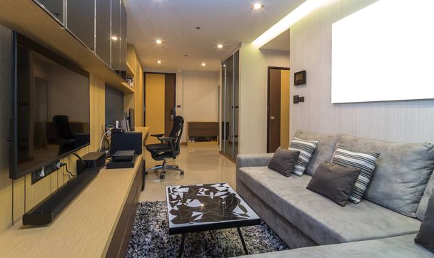 luxus belső tér nappali - Fotó, kép